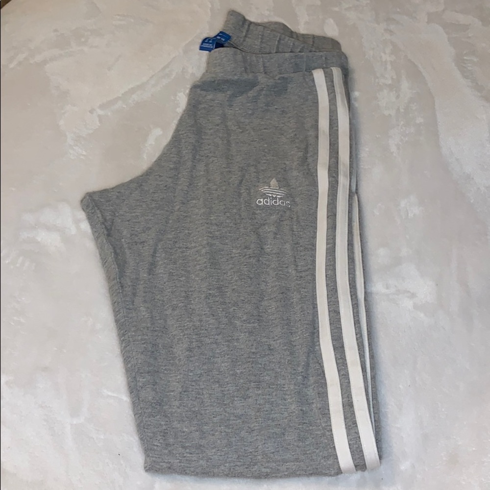 Grey full length adidas leggings